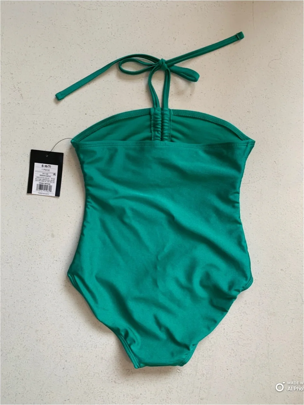Art Class Girls Green Cutout One Piece Swimsuit Size Small (6/7) NWT Beach Swim